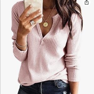 Women’s waffle knit top